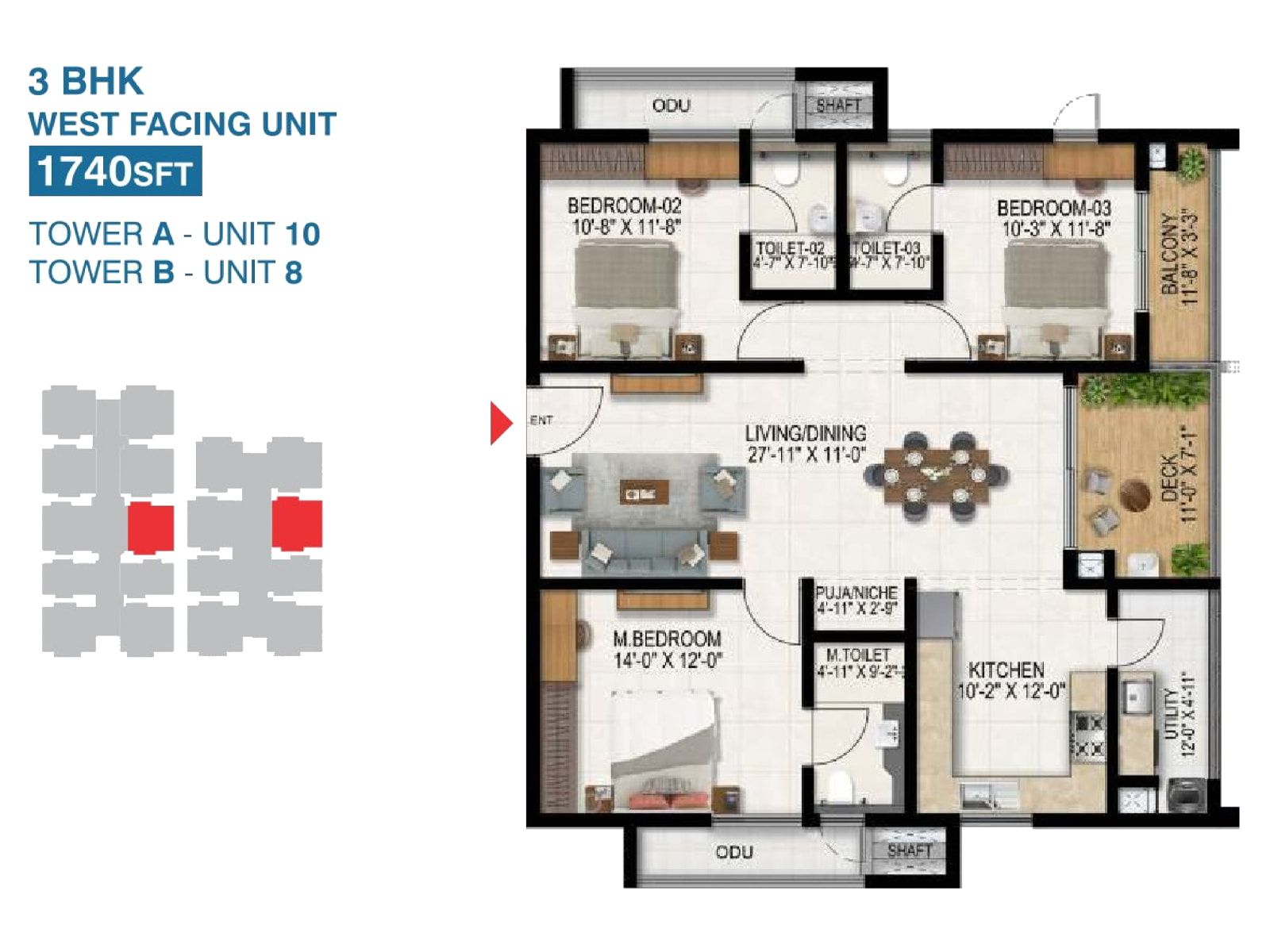 4 BHK Floor Plan
